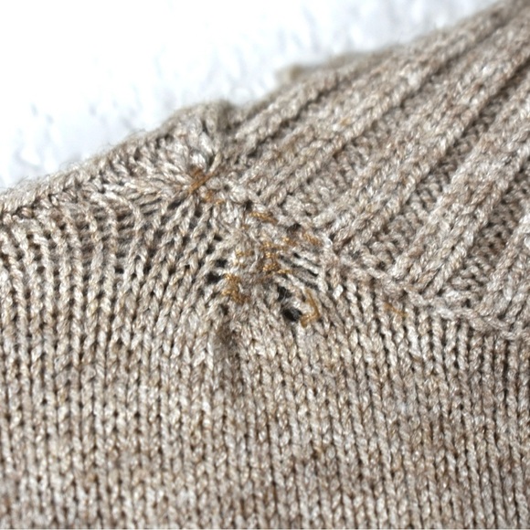 by Anthropologie Womens Tan/Brown Margarita Button Shoulder Tunic Sweater XSmall - Picture 5 of 11